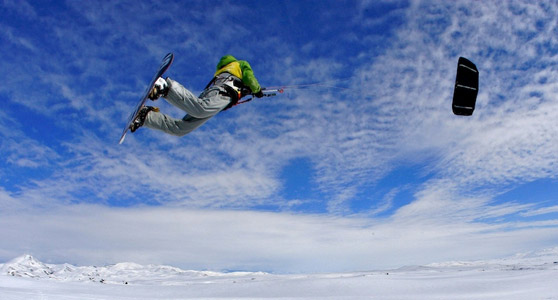 Snowkiting - by Isaiah Downing 